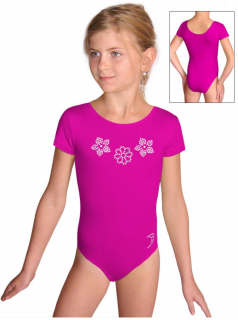 Gymnastický dres S37kkg f48 tmavě růžový supplex