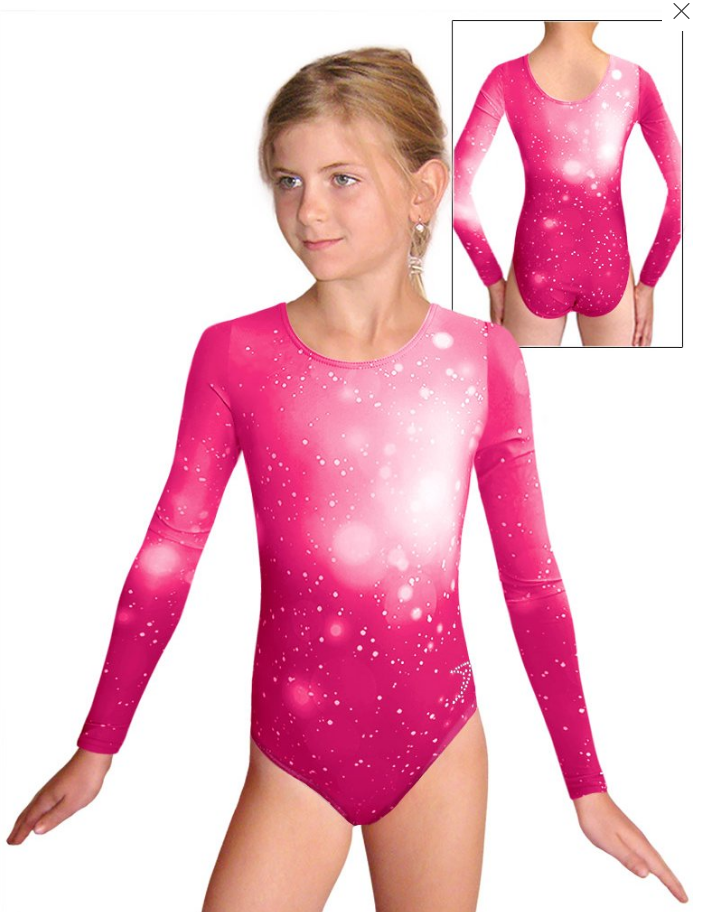 Gymnastický dres D37d t207 růžová