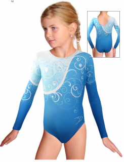 Gymnastický dres závodní D37d-58_t101 modrá