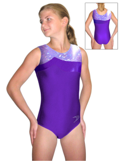 Gymnastický dres závodní D37r-36 fialová
