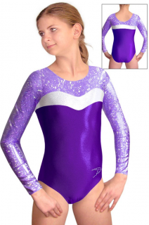 Gymnastický dres závodní D37d-24 fialová