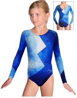 Gymnastický dres závodní D37d-52_t208 modrá