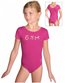 Gymnastický dres B37kkg f103 růžová elastická bavlna
