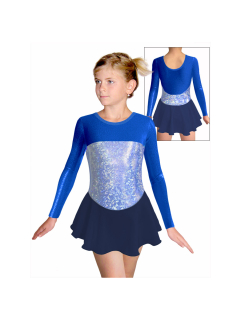 Krasobruslařské šaty - trikot K738 06m modrá 