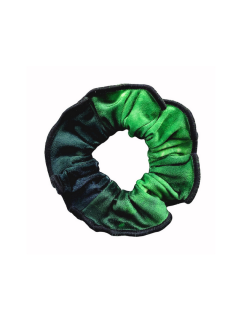 Gumička do vlasů - scrunchie - t189 zelená samet 