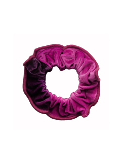 Gumička do vlasů - scrunchie - t187 růžová samet 