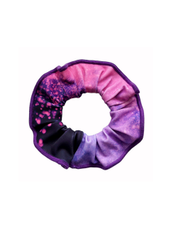 Gumička do vlasů - scrunchie - t180 růžovofialová